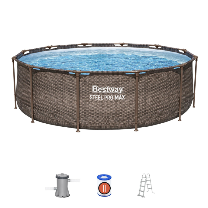 Piscine tubulaire ronde Steel Pro Max - Ø 366 x H 100 cm
