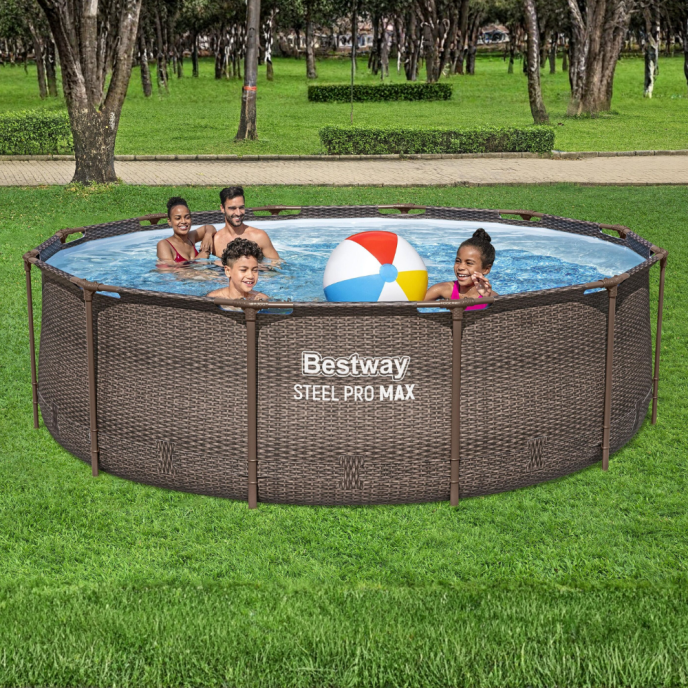 Piscine tubulaire ronde Steel Pro Max - Ø 366 x H 100 cm