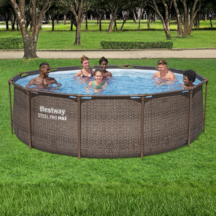 Piscine tubulaire ronde Steel Pro Max - Ø 366 x H 100 cm