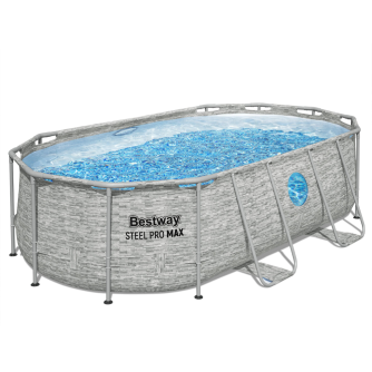 Piscine tubulaire ovale Power Steel Vista - 427 x 250 x H 100 cm