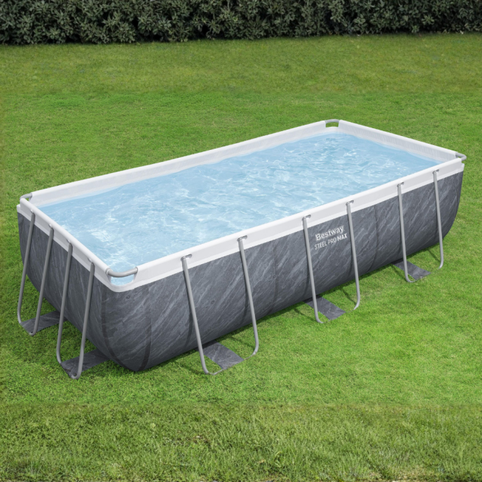 Piscine tubulaire Power Steel Rotin - 404 x 201 x H 100 cm