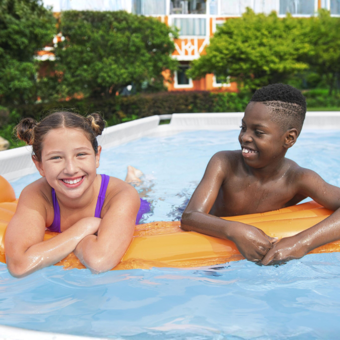 Piscine tubulaire Power Steel Rotin - 404 x 201 x H 100 cm