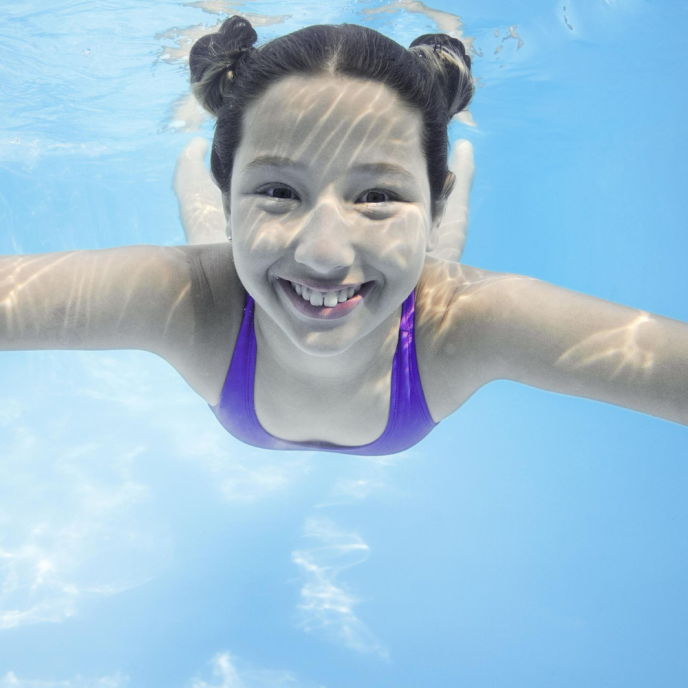 Piscine tubulaire Power Steel Rotin - 404 x 201 x H 100 cm