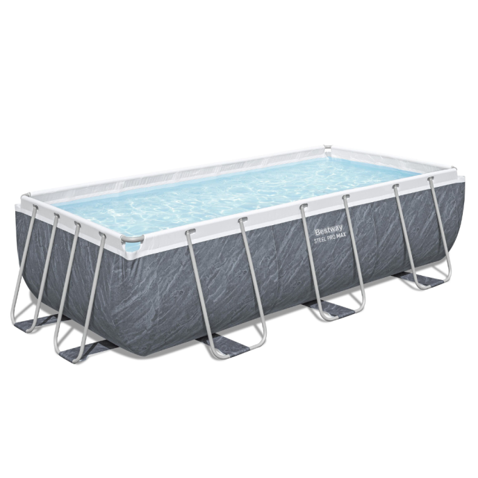 Piscine tubulaire Power Steel Rotin - 404 x 201 x H 100 cm