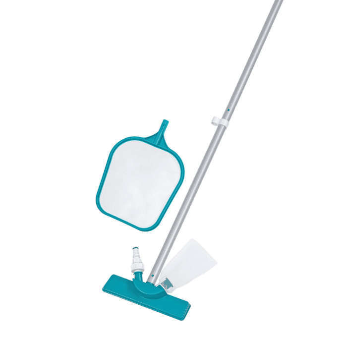 Kit de nettoyage épuisette et tête d'aspirateur pour piscine