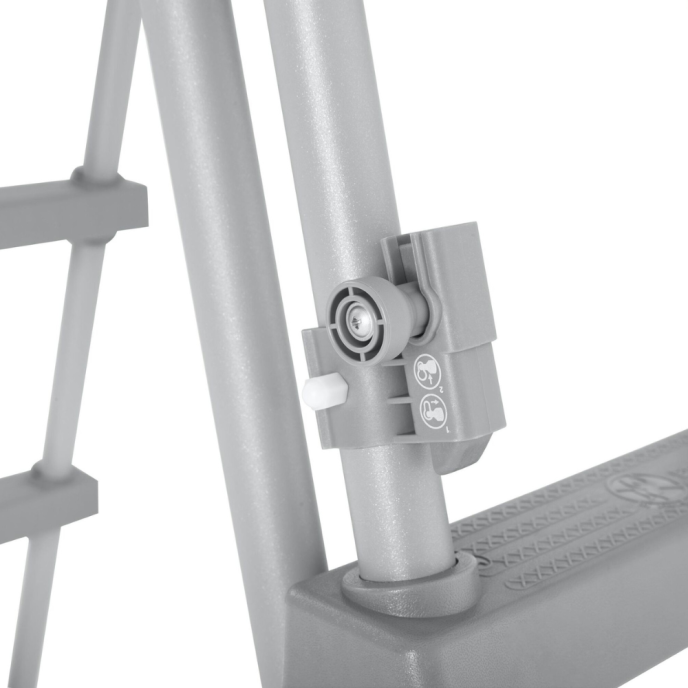 Echelle de sécurité 2 x 3 marches pour piscine hauteur 107 cm