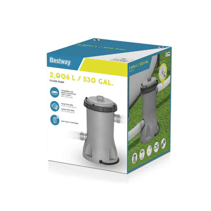 Filtre à cartouche Bestway 2,006 m3/h 29 W Cartouche Type II