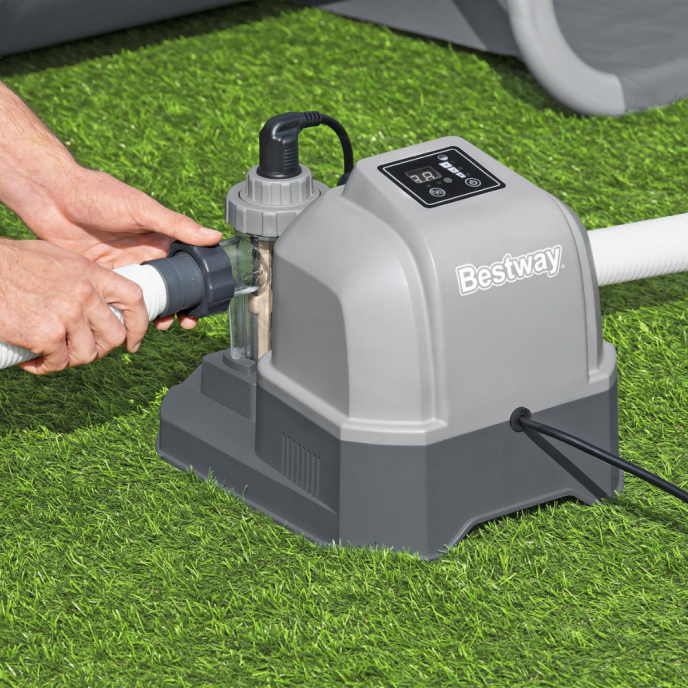Électrolyseur d’eau salée Bestway - 12 g/h pour les piscines jusqu’à 56 m3