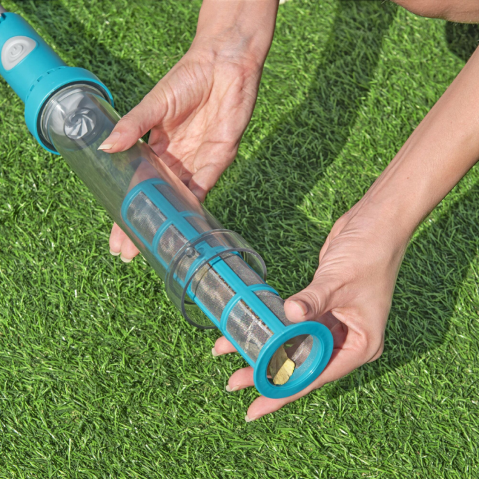 Kit d’entretien de piscine avec aspirateur et épuisette