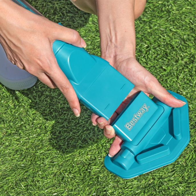 Kit d’entretien de piscine avec aspirateur et épuisette