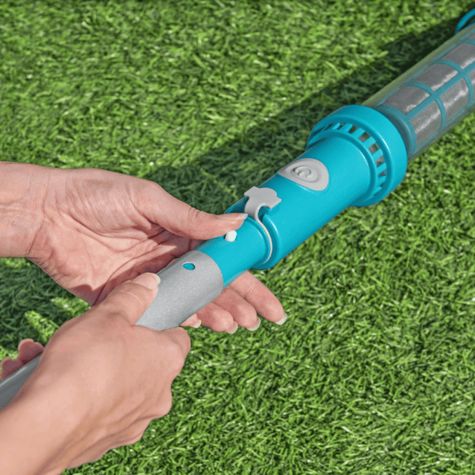 Kit d’entretien de piscine avec aspirateur et épuisette