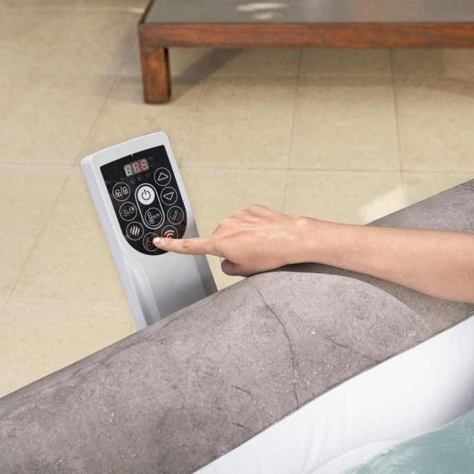 Spa gonflable carré Lay-Z-Spa Rome 4-6 personnes