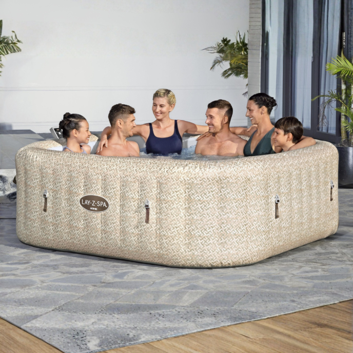 Spa gonflable carré Lay-Z-Spa Rome 5-7 personnes