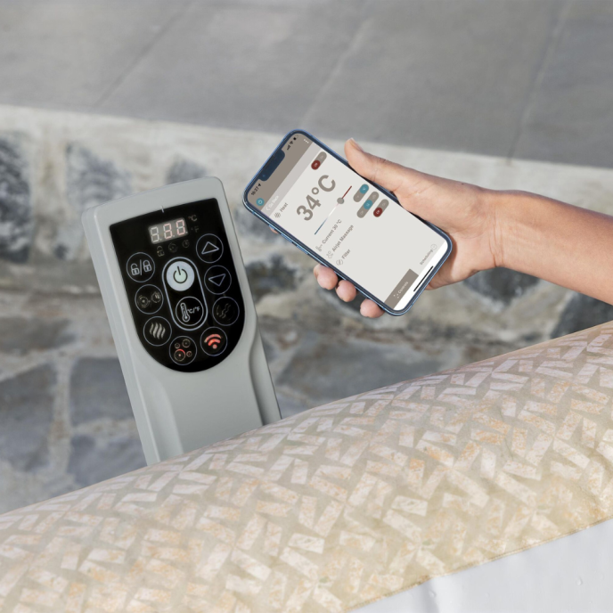 Spa gonflable carré Lay-Z-Spa Rome 5-7 personnes