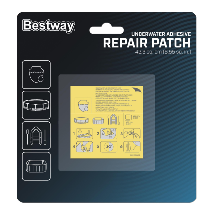 Lot de 10 patchs de réparation liner - 6,25 x 6,5 cm