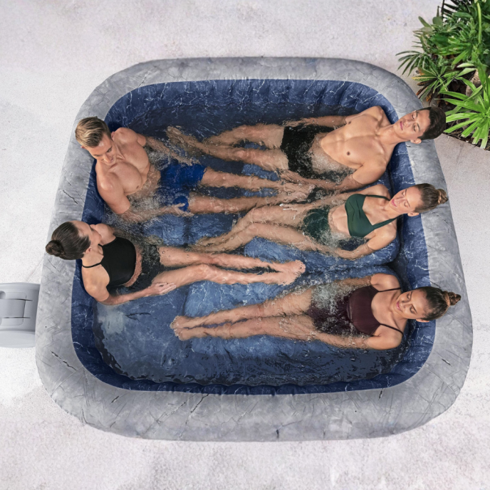 Spa gonflable Bestway Lay-Z-Spa San Francisco carré 5 à 7 places HydroJet Pro