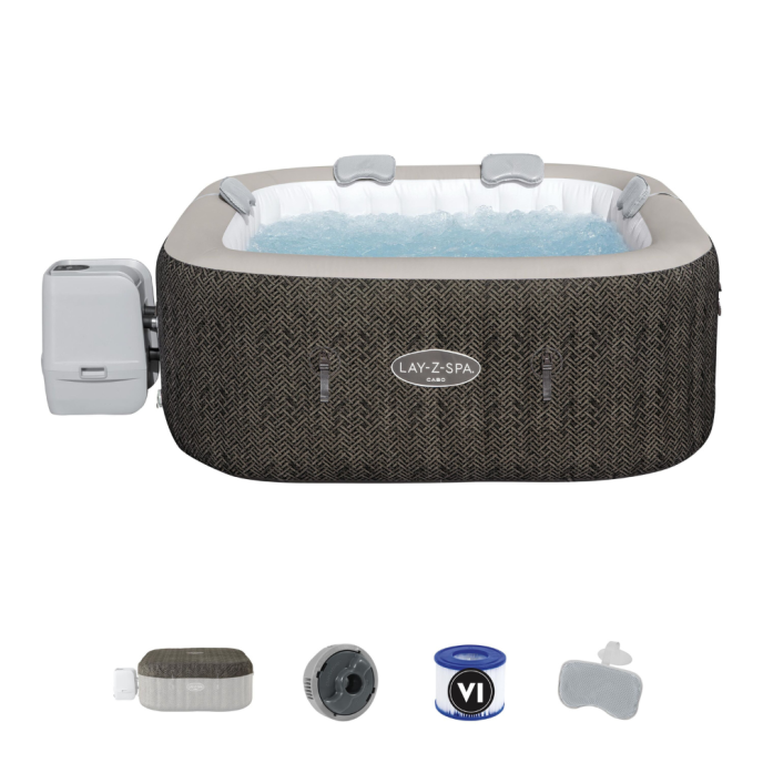 Spa gonflable carré Lay-Z-Spa Cabo