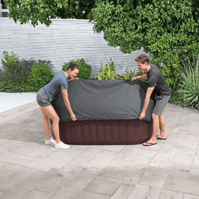 Couverture thermique pour spa carré Bestway 2,01m x 2,01m x 80cm