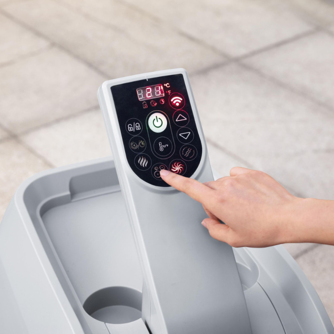 Spa gonflable Bestway Lay-Z-Spa Maldives carré 5 à 7 places Hydrojet Pro