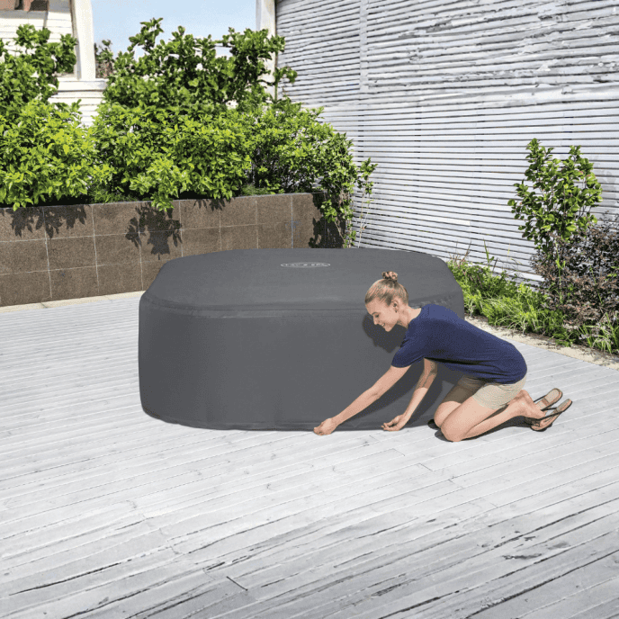 Couverture thermique pour spa carré Bestway 1,80m x 1,80m x 71cm