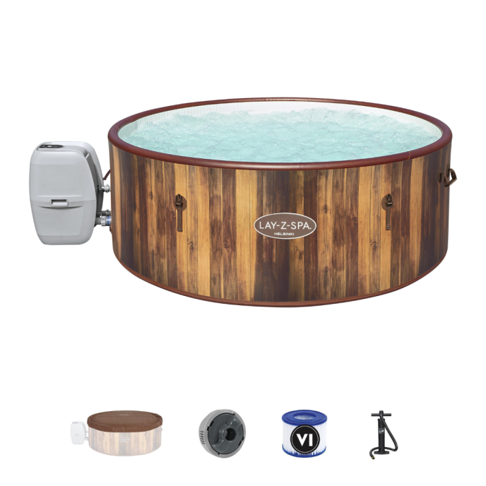 Spa gonflable Bestway Lay-Z-Spa Helsinki rond 5 à 7 places Airjet