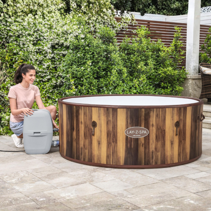 Spa gonflable Bestway Lay-Z-Spa Helsinki rond 5 à 7 places Airjet