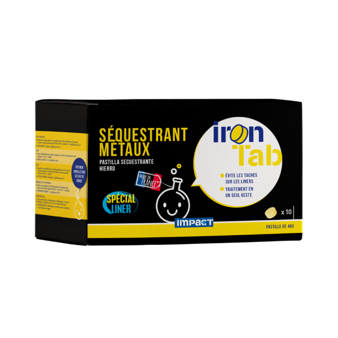 Séquestrant métaux Impact IRON-TAB - 10 pastilles