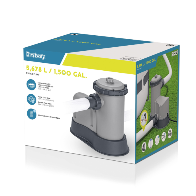 Filtre à cartouche 5,678 m3/h 86 W Cartouche Type III