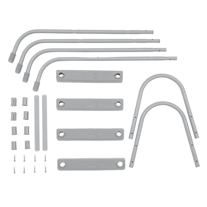 Echelle 2x2 marches pour piscine hauteur 84 cm