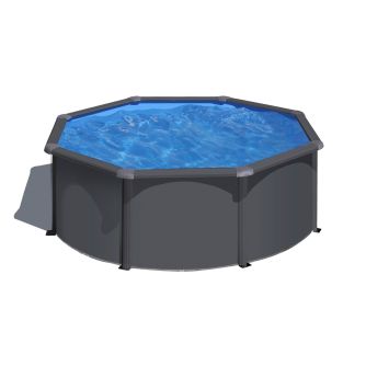 Piscine Gre acier ronde Louko - Ø 320 x H 122 cm (Filtre à sable)