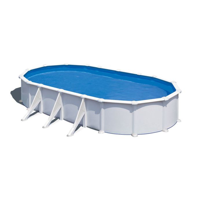 Piscine Gre acier ovale Atlantis - 815 x 490 x H 132 cm (Filtre à sable)