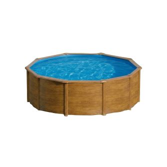 Piscine Gre acier ronde Pacific - Ø 370 x H 122 cm (Filtre à sable)