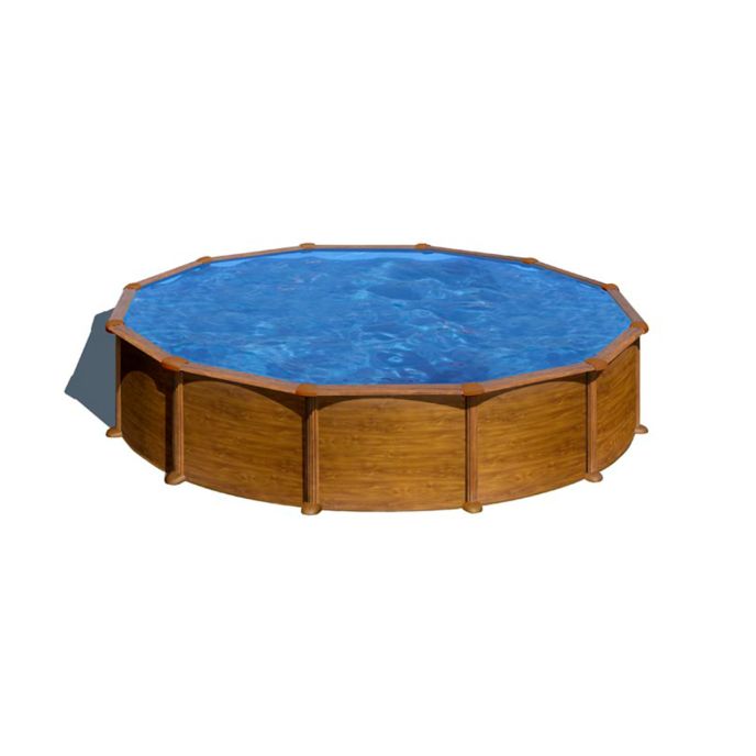 Piscine Gre acier ronde Mauritius - Ø 570 x H 132 cm (Filtre à sable)