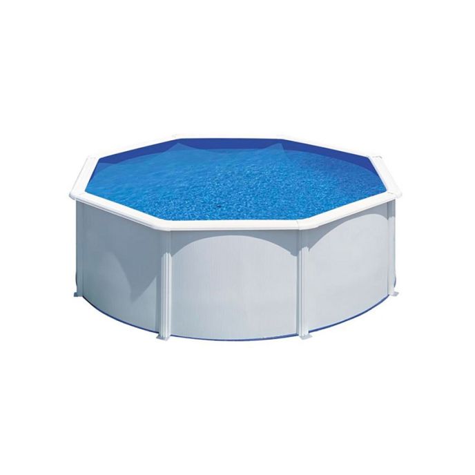Piscine Gre acier ronde Fidji - Ø 370 x H 122 cm (Filtre à sable)
