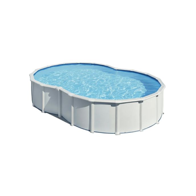 Piscine Gre acier en huit Varadero - 520 x 350 x H 122 cm (Filtre à sable)