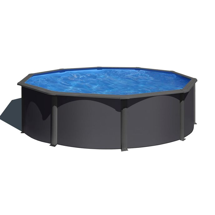 Piscine Gre acier ronde Louko Ø 480 x H 122 cm (Filtre à sable)
