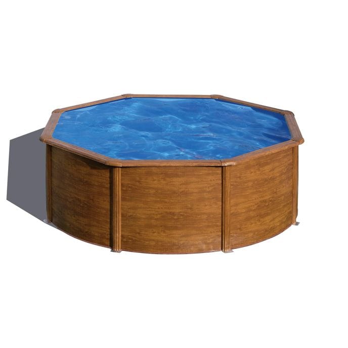 Piscine Gre acier ronde Sicilia Ø 370 x H 122 cm (Filtre à cartouche)