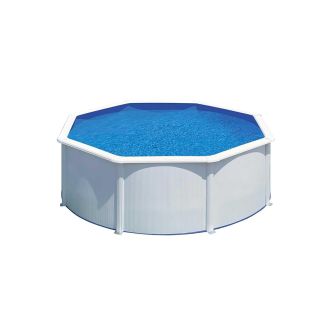 Piscine Gre acier ronde Atlantis - Ø 480 x H 132 cm (Filtre à sable)