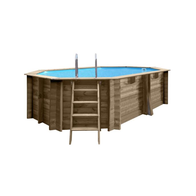 Piscine Gre bois Grenade 2 - 436 x 336 x H 117 cm (Filtre à sable)