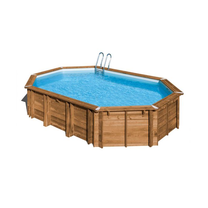 Piscine Gre bois Avocado - 656 x 456 x H 131 cm (Filtre à sable)