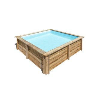 Piscine Gre bois City - 225 x 225 x H 68 cm (Filtre à cartouche)
