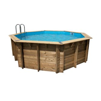 Piscine Ubbink bois Océa - Ø 580 x H 130 cm (Filtre à sable)