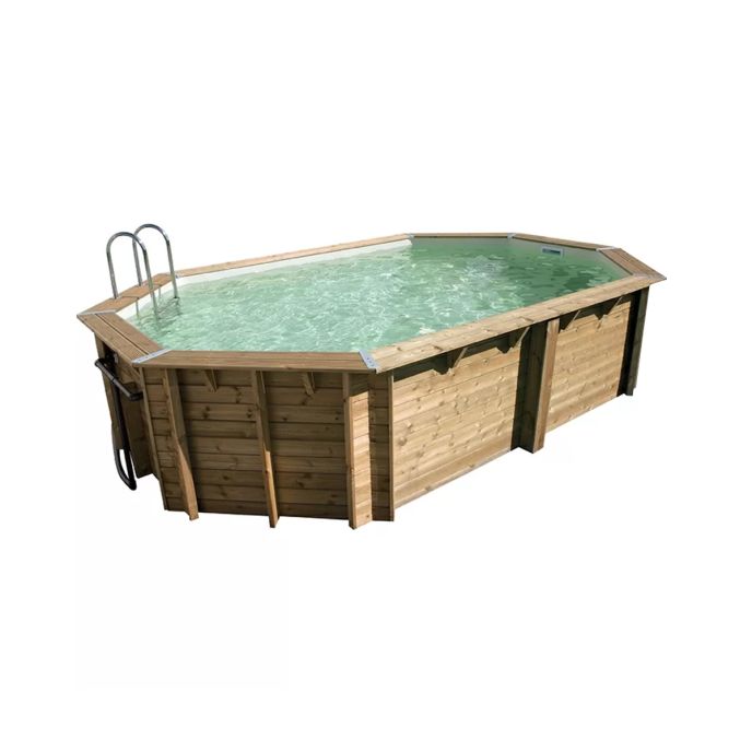 Piscine Ubbink bois Océa - 610 x 400 x H 130 cm (Filtre à sable)