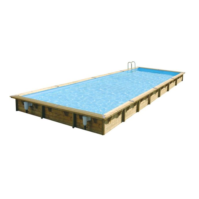 Piscine Ubbink bois Linéa - 1100 x 500 x H 140 cm (Filtre à sable)