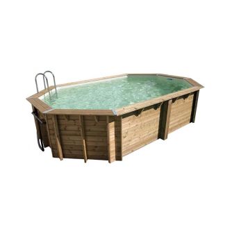Piscine Ubbink bois Océa - 355 x 550 x H 120 cm (Filtre à sable)