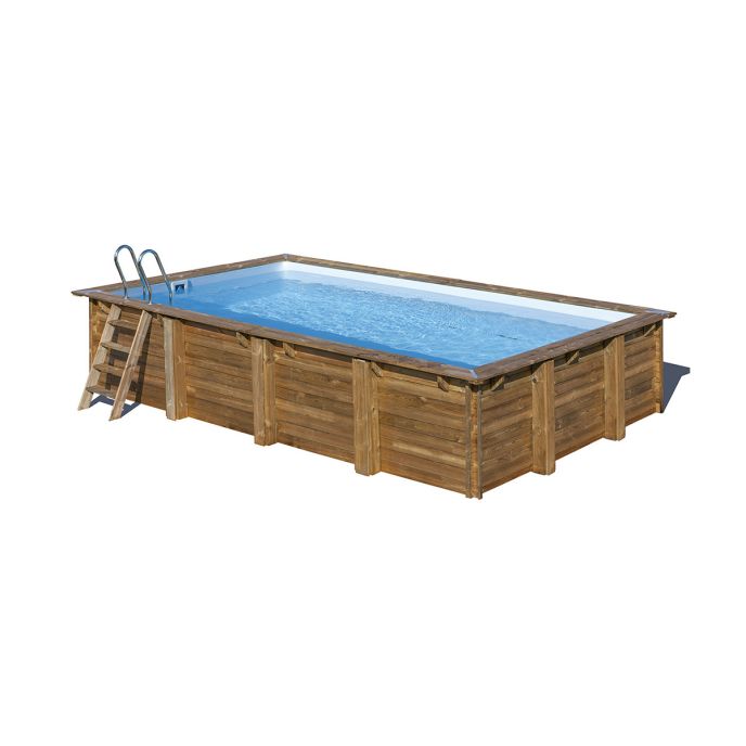 Piscine Gre bois Evora - 620 x 420 x H 133 cm (Filtre à cartouche)