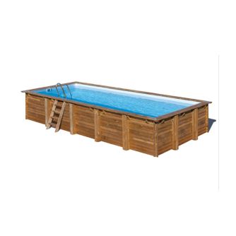 Piscine Gre bois Braga - 815 x 420 x H 146 cm (Filtre à sable)