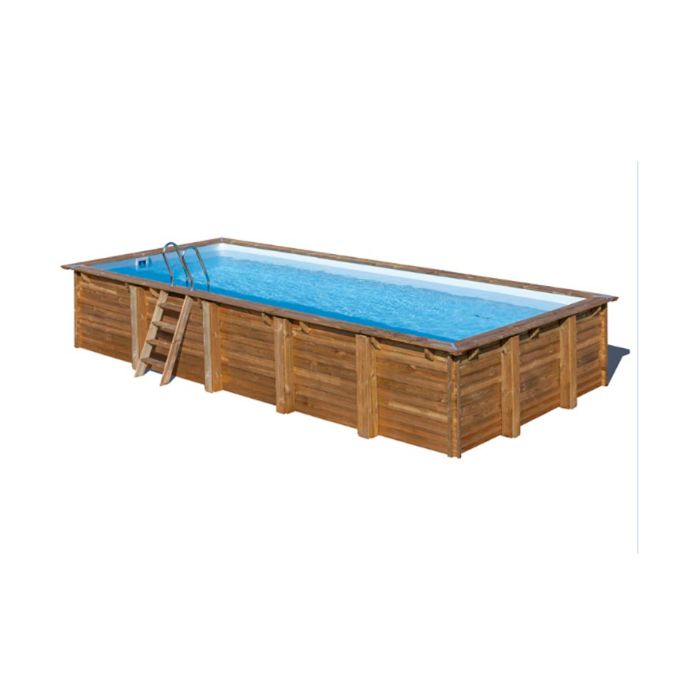 Piscine Gre bois Braga - 815 x 420 x H 146 cm (Filtre à sable)