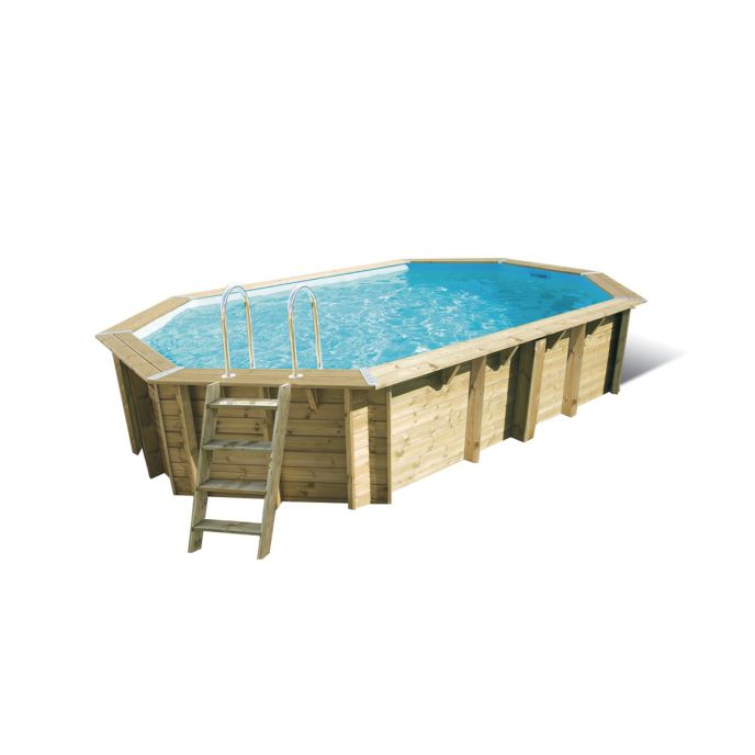 Piscine Ubbink bois Azura - 400 x 750 x H 130 cm (Filtre à sable)