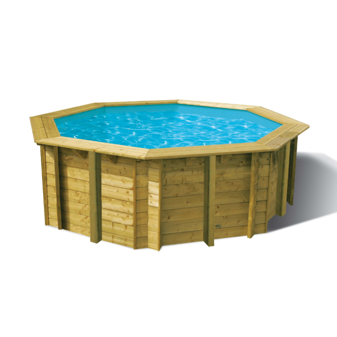 Piscine bois Sunwater - Ø 410 x H 120 cm (Filtre à sable)